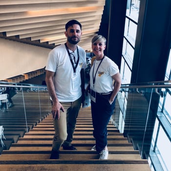 Founders Simon and Candice
