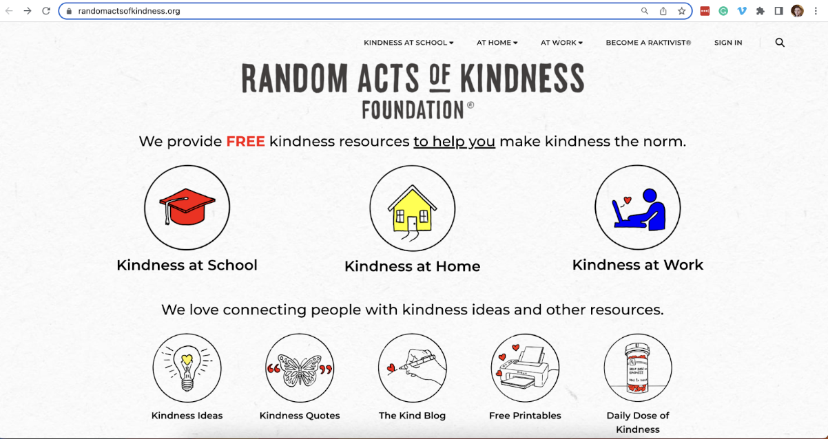 Random acts of kindness foundation