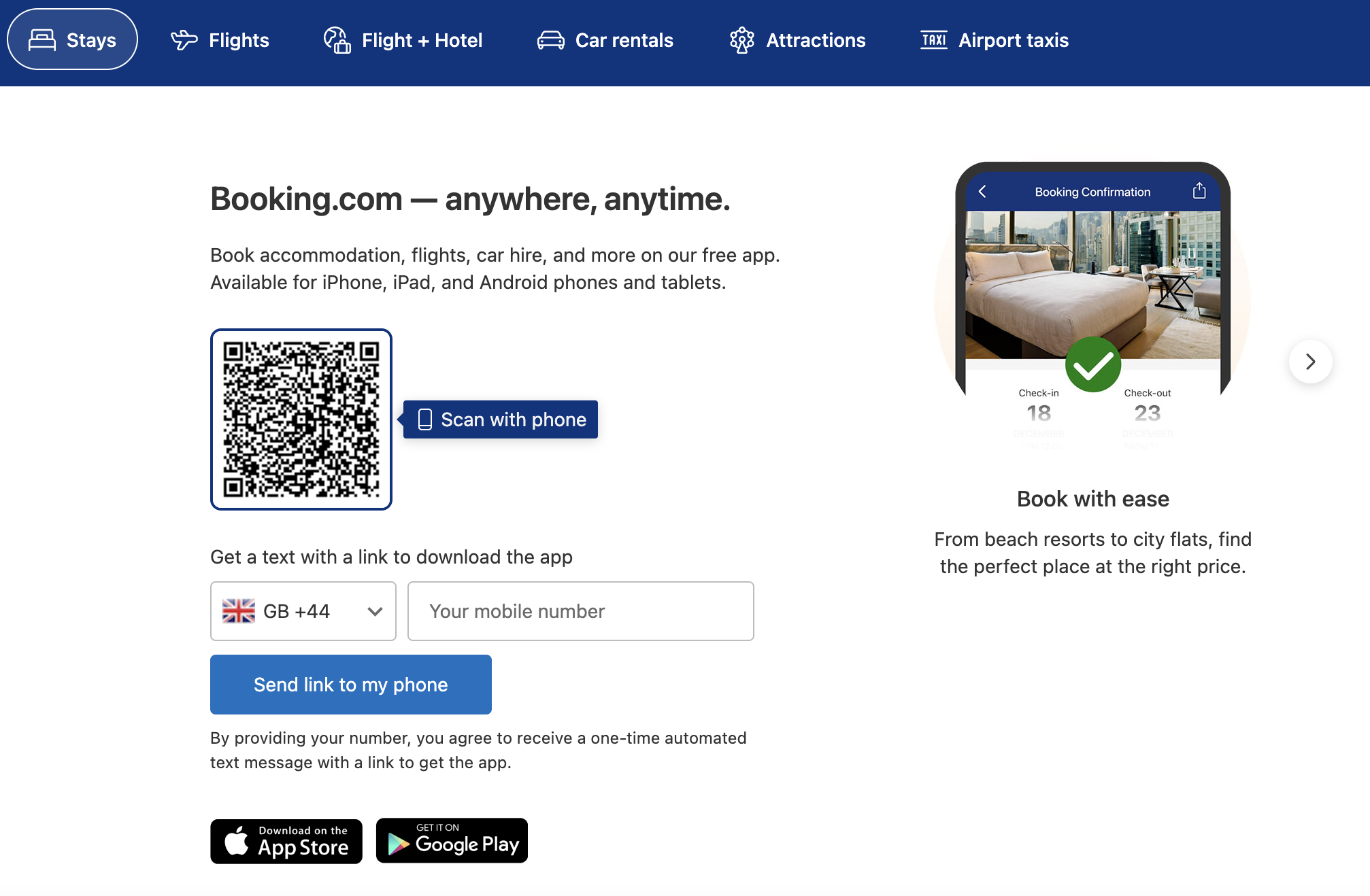 Booking.com is an example of a freemium service